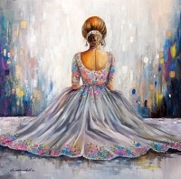 Sabeen Rashid, 24 x 24 Inches, Acrylic on Canvas, Figurative Painting, AC-SBRS-030